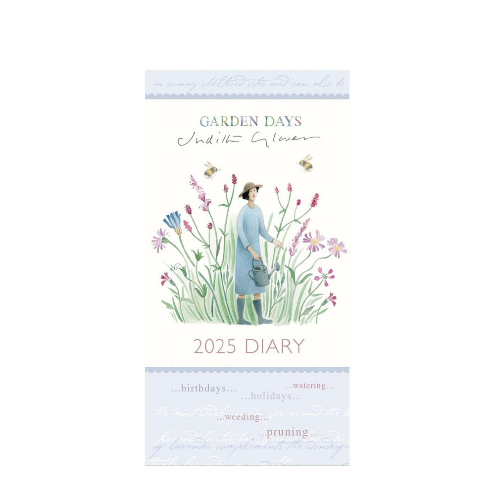 Garden Days Slim Diary Week to View 2025